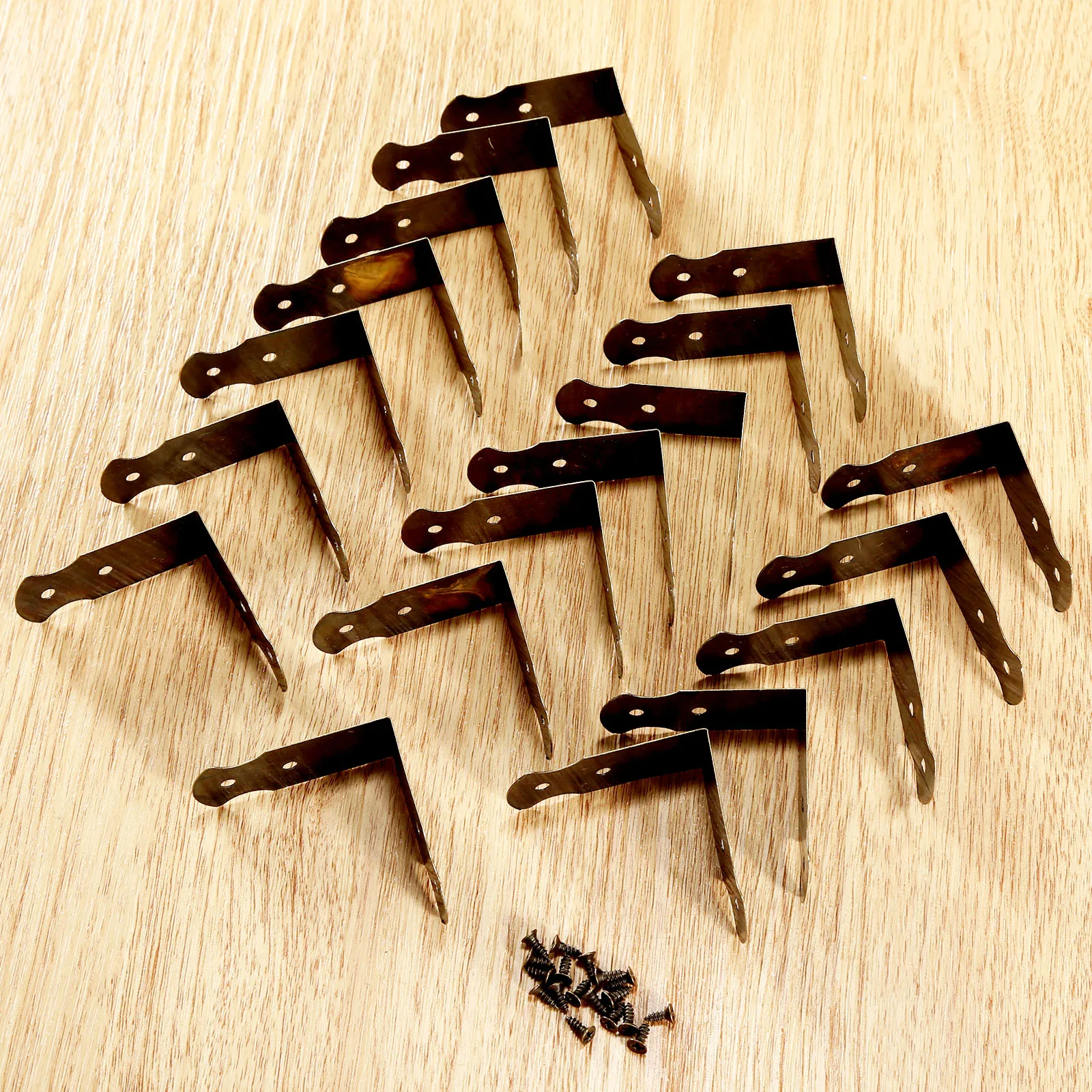 20Pcs Antique Bronze Corner Protector Furniture Fittings Jewelry Chest Gift Box Wooden Case Decorative Feet Leg Metal  45mm/80mm