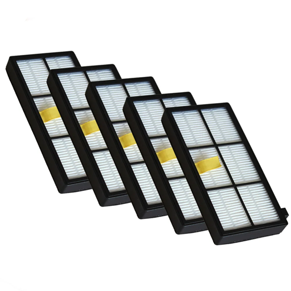 ชุดตัวกรองกอง5ชิ้นสำหรับ iRobot Roomba 800 900ชุดอะไหล่อะไหล่เครื่องดูดฝุ่น870 880 980