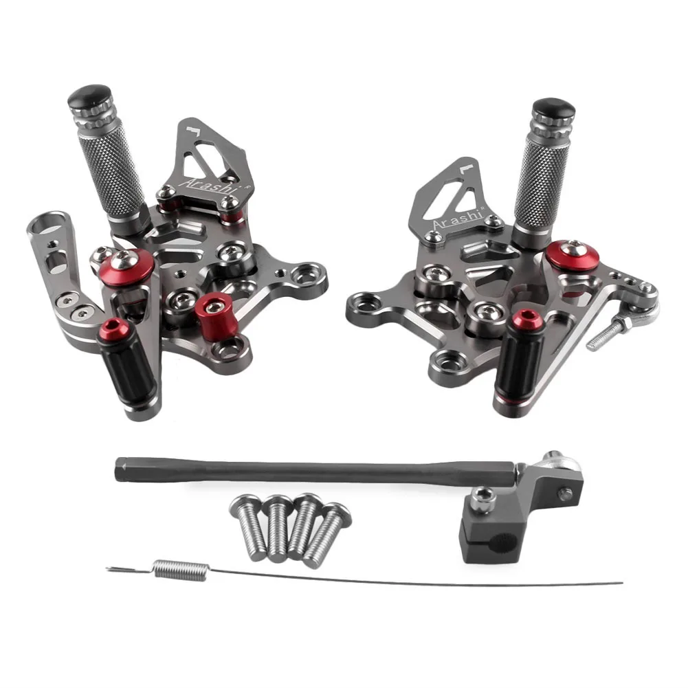 

Motorcycle Adjustable Rider Rearset Foot Pegs Footrest Set For Aprilia RSV4 2009 2010 2011