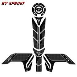 MT-07 Motorcycle 3D Gel Fuel Tank Side Traction Sticker Protector Pad Fuel Tank Cap Decal Sticker Set For MT07 mt07 2018-2020