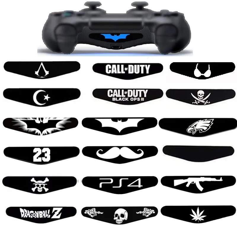 Fashion Custom 1 pcs Game Light Bar Vinyl Stickers Decal Led Lightbar Cover For Playstation Dualshock 4 PS4 PRO Slim Controller