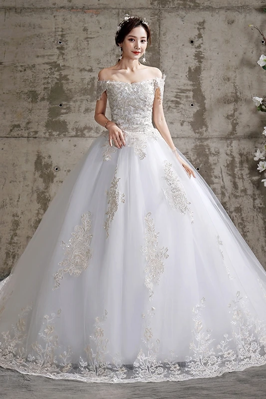 Robe De mariée à épaules dénudées 2023 nouvelles robes De mariée simples robes De mariée grande taille Vestido De Noiva