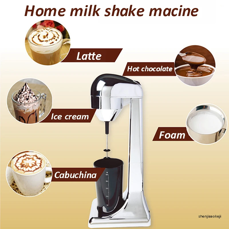 Commercial Single-head Milkshake Machine Household Milk Cap Machine Mixer Milk Cappuccinos Milk Frother Ice Cream Foamer Machine