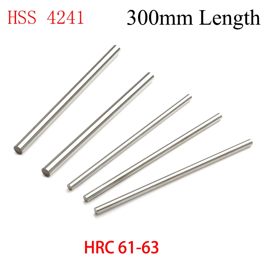 12mm 12.5mm 13mm OD 300mm Length HSS W4241 HRC61-63 Jobber Drill Bit Boring Out Round CNC Cutting Turning Lathe Tool Bar Rod