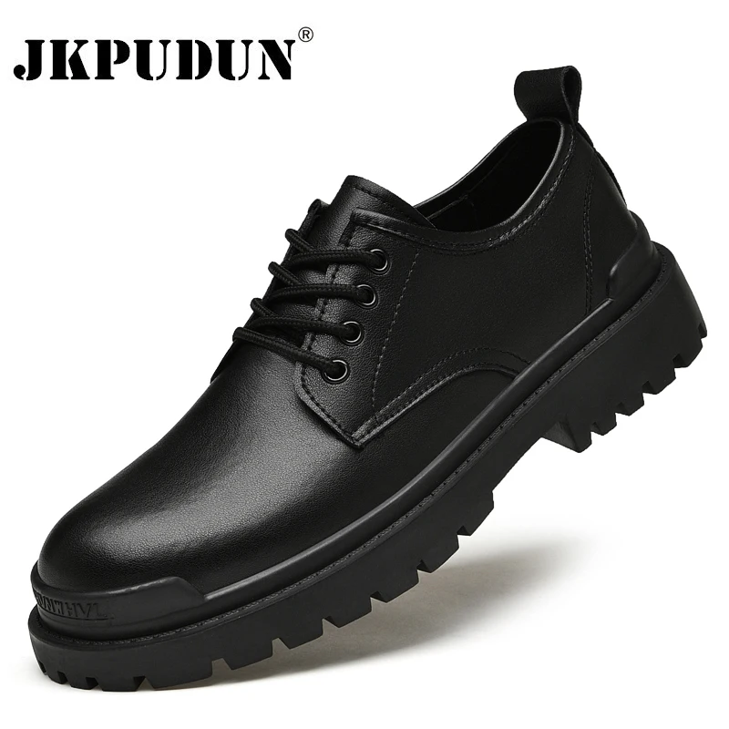 High Quality Men Genuine Leather Shoes Men Casual Business Oxford Shoes Fashion Designer Flat Black Sneaker Men Vulcanized Shoes