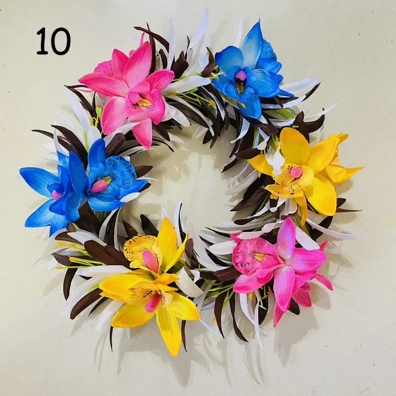 Factory Supplier Wholesale Free Shipping HL00006 50Pcs/lot 5Colors 50Cm Artificial Velvet Spider Lily Orchid flower headband