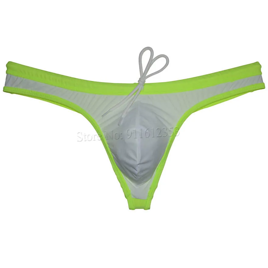 Costumi da bagno da uomo Bikini Solid Bikini Swim perizoma costume da bagno Hot T-Back Low Wait perizoma stretto