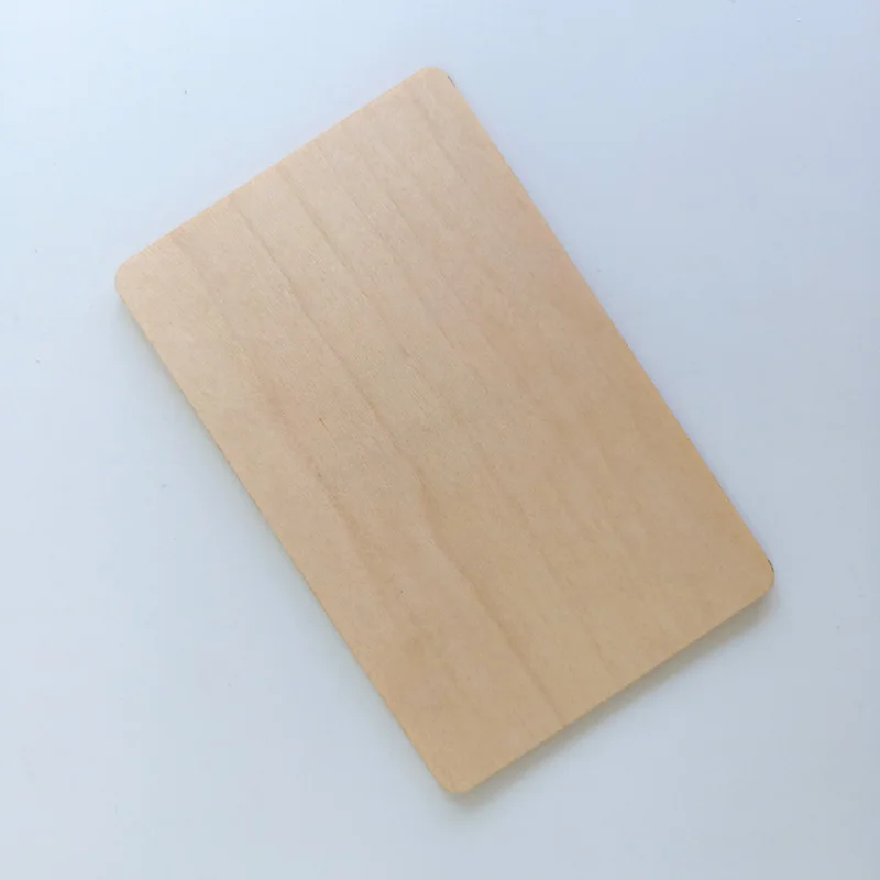 Wooden 10Pcs NFC 213 NFC 216 RFID Maple Blank Digital Business Card DIY Crafts Laser Engraving New Materials