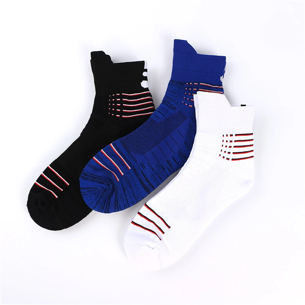 Outdoor sports cotton socks, any wool socks anti-slip shock absorption men's sports socks men, basketball socks s1008