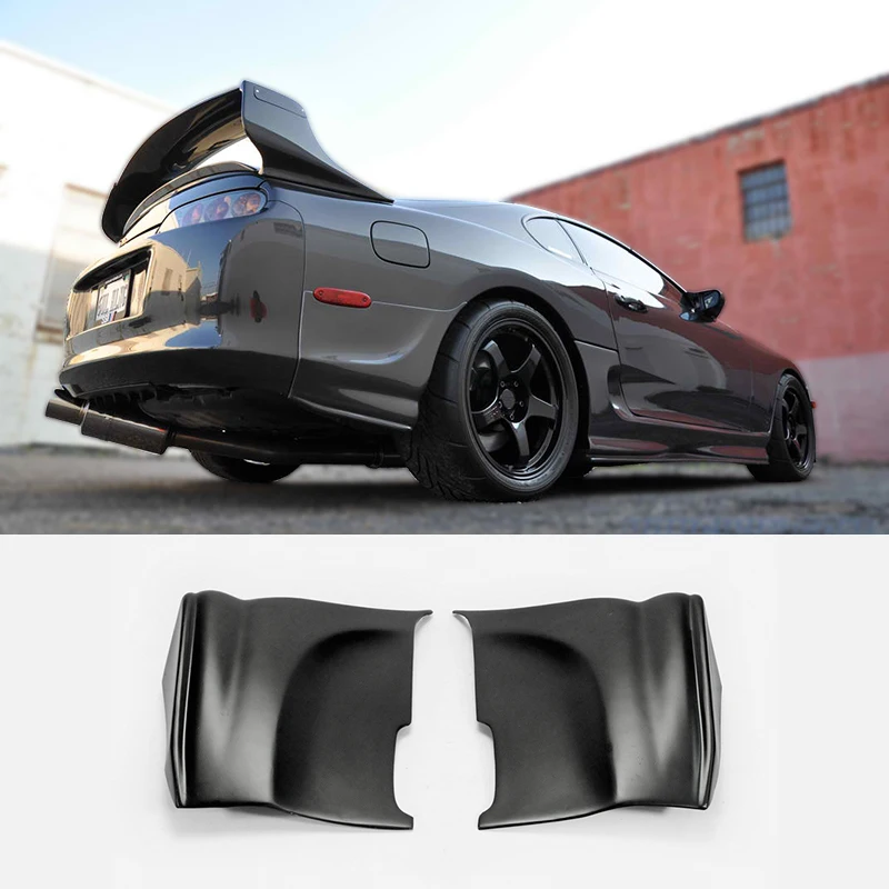 Car-styling For Toyota MK4 Supra Ridox Fiberglass Rear Bumper Spat FRP Fiber Glass Splitter Add On Extension Drift Set Trim Kit