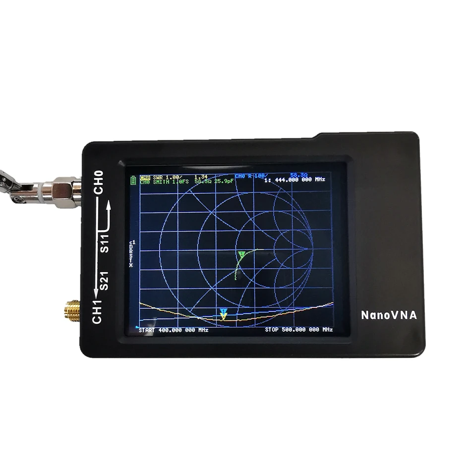 NanoVNA-H 50KHz~1.5GHz VNA 2.8inch LCD HF VHF UHF UV Vector Network Antenna Analyzer Digital Nano VNA-H Tester Instrument