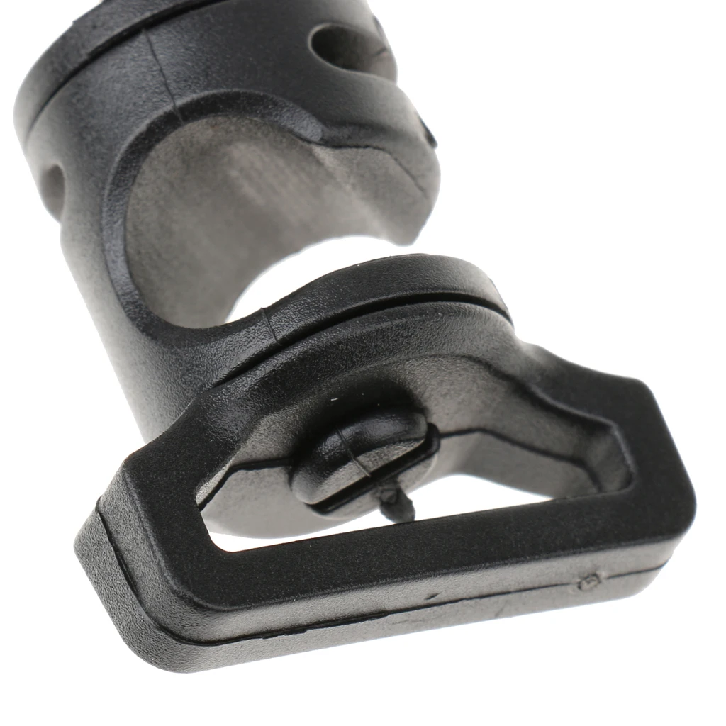 Black Outdoor Camping Awning Tent Tarp Crossover Buckle Mounting Clamp Clip