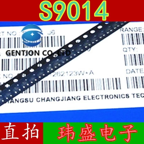 50PCS S9014ผ้าไหม J6 SOT-23 NPN ทรานซิสเตอร์ MMBT9014 MMBT9014LT ในสต็อก100% ใหม่และต้นฉบับ