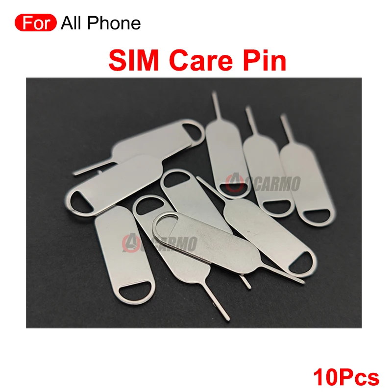 10Pcs Sim Card Tray strumento chiave ago Pin aperto per superficie per iPhone per Huawei per telefono cellulare universale