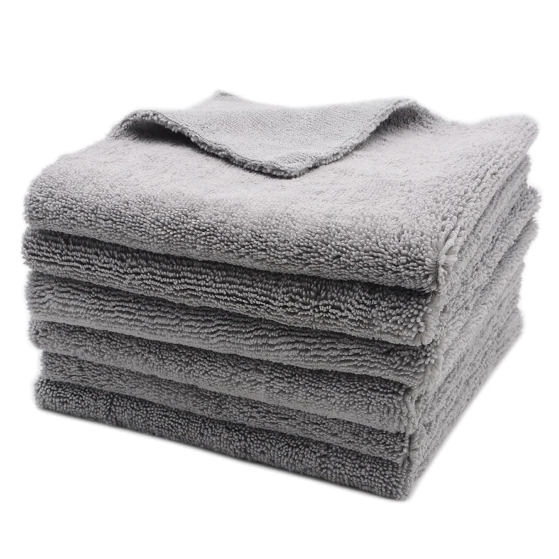 

6PCS 320GSM 40x40cm Super Thick Plush Edgeless Microfiber Towels Car Care Cleaning Cloths Microfibre Polishing Detailing Drying