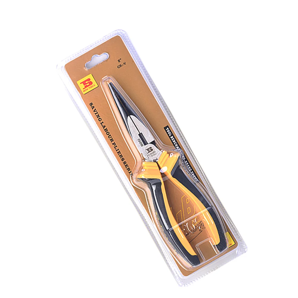 

Free Shipping BOSI 8Inch Electrician Long Nose Side Cutting Plier