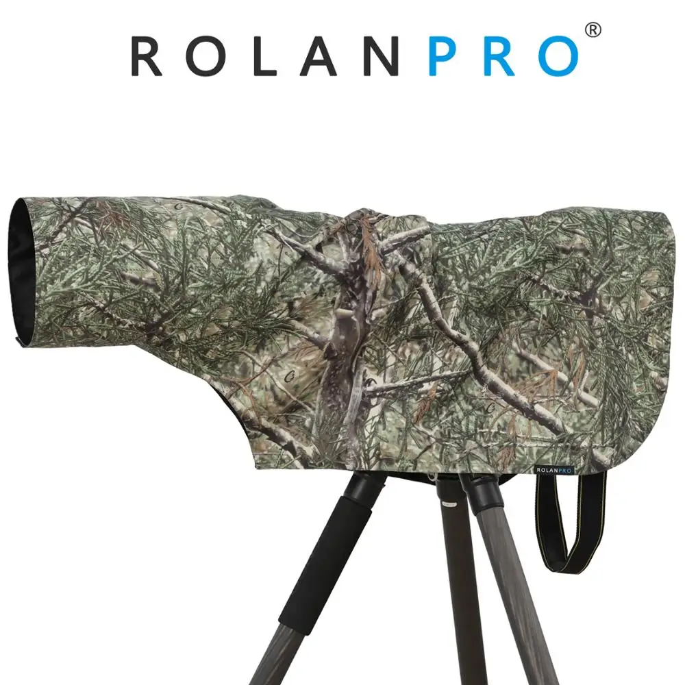 ROLANPRO Telephoto Lens rain cover Tree branches pattern Camera Waterproof Camouflage Photography Rain Cover Snow Protection