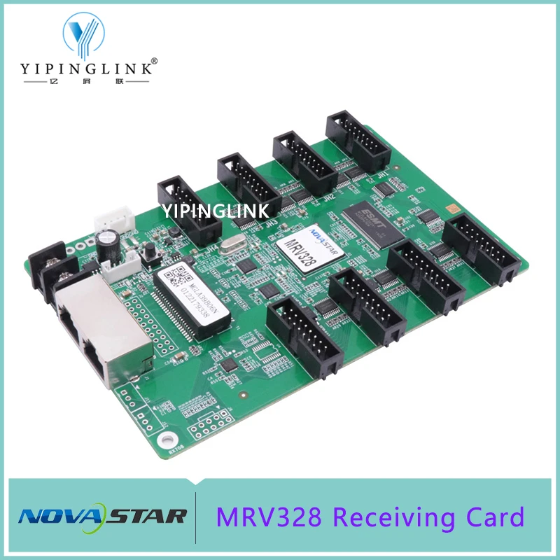 Novastar-بطاقة استقبال شاشة LED ، MRV328 ، نظام تحكم nova LED بالألوان الكاملة ، 8 منافذ 16P