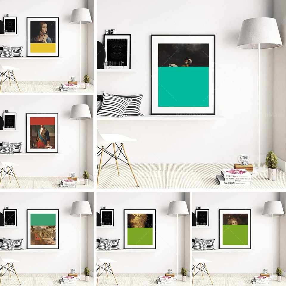 Eclectic Wall Art Gallery Wall Altered Painting Maximalist Artwork Art Modern Art Print Altered Art Modern Portrait