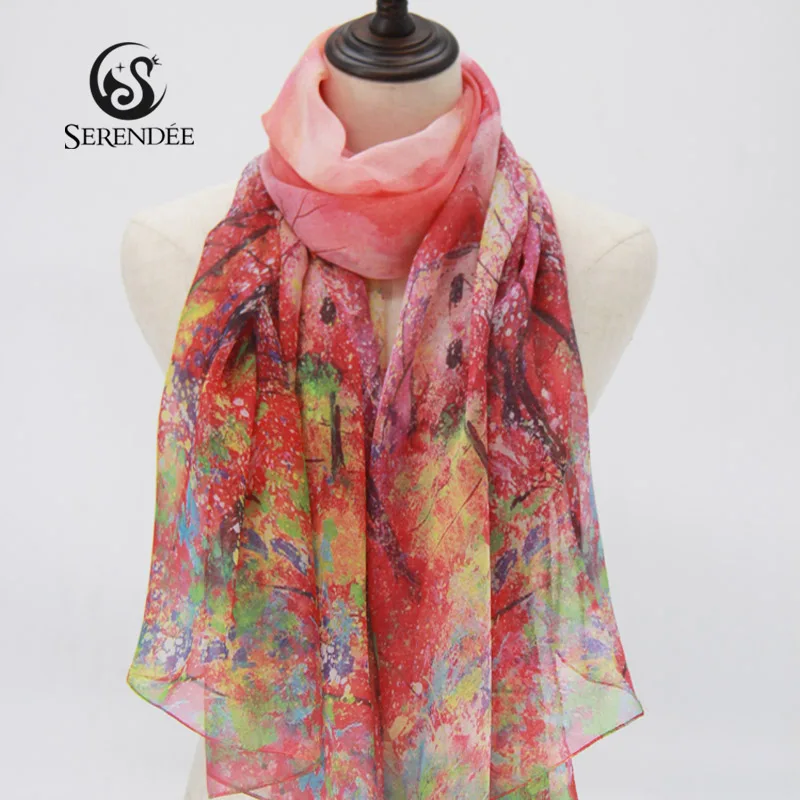 

Chiffon Hijab 100% Silk Red Scarf Women Luxury Foulard Soie Headscarf Seda Designer Shawls and Wraps For Lady Echarpe Luxe Long