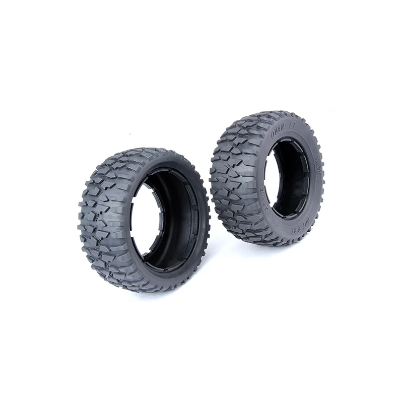 Neumáticos de ruedas todoterreno y grava, juego de piel para 1/5 LOSI 5IVE-T ROFUN ROVAN LT KM X2 RC CAR Toys PARTS