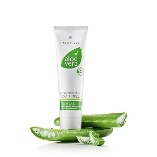 Aloe Vera Tooth Gel - Extra Freshness Flouride-Free Toothpaste by LR of Germany - 100 Ml - Active dental cleaning with Echinacea