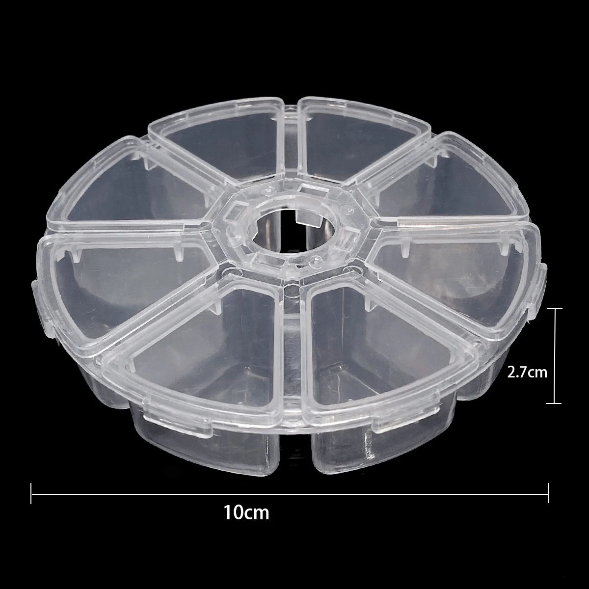 Plastic Jewellery Box with Mirror, Adjustable Storage