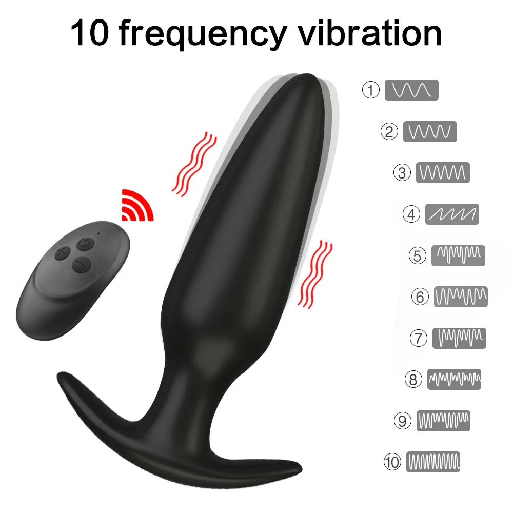 Vibrating Butt Plugs Dildo Vibrator Prostate Massage Wireless Remote Control Anal Plug G-spot Stimulator Sex Toys For Man/Woman