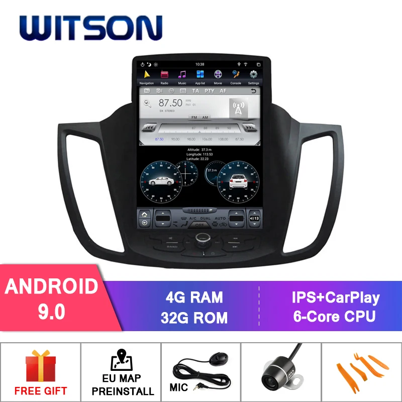 WITSON вертикальный экран Android автомобильный dvd с GPS для FORD KUGA 2013-2014 автомобильный аудио плеер Автомобильный GPS