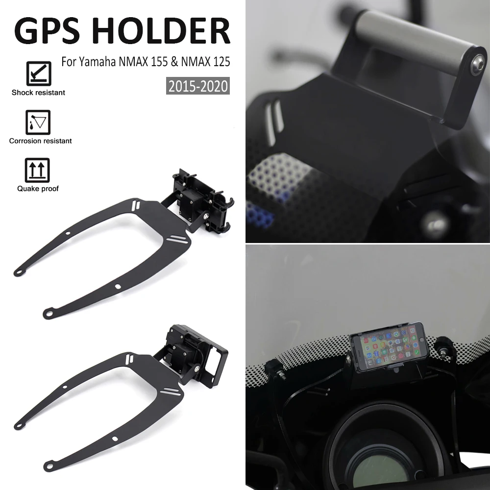 2015-2020 2019 2018 New For YAMAHA NMAX 155 125 Navigation Bracket NMAX155 125 Aluminum Holder GPS Phone Stand Frame Accessories