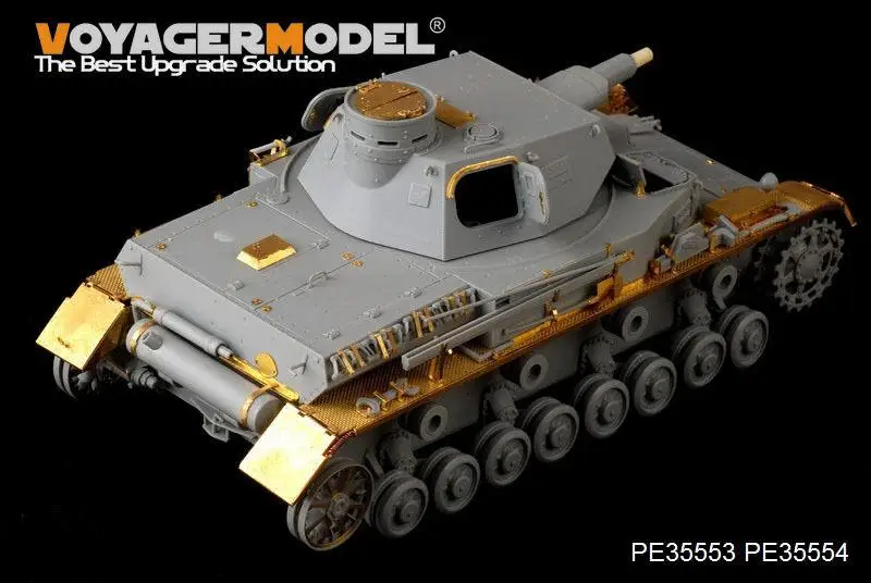 Voyager 1/35 PE35553 Jerman Pz.Kpfw.IV Ausf. Set Dasar Detailing (untuk Naga)