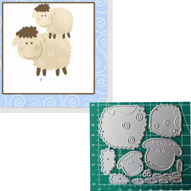 Baby Sheep Metal Cutting Dies For Scrapbooking Dies Metal Nouveau Arrivage 2019 Mom Lover