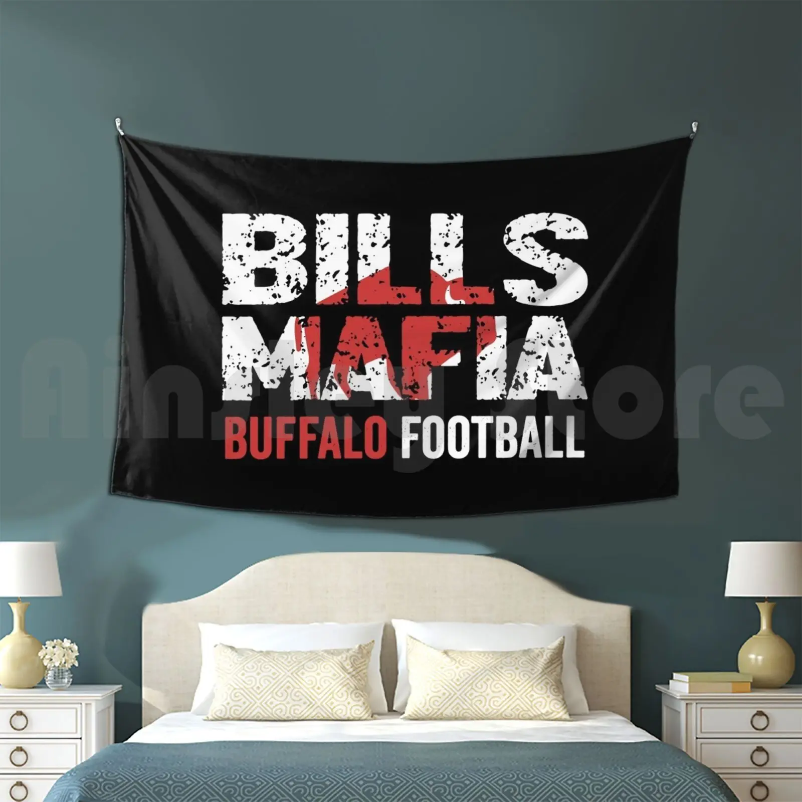 Bills-Mafia , Buffalo Football Vintage New York Fan Gift Customized Tapestry Football Allegiance