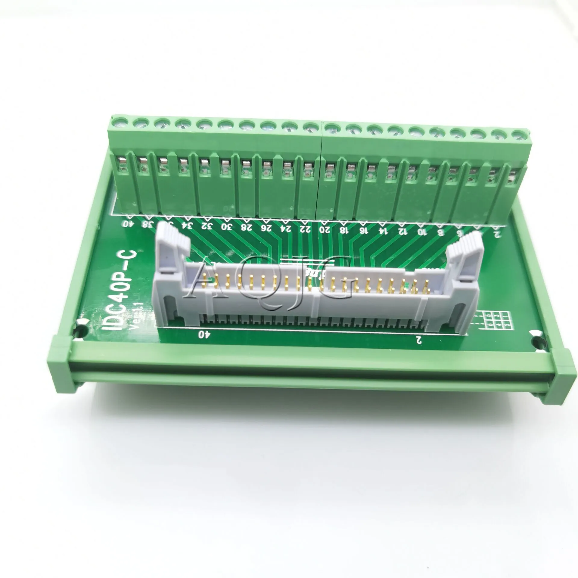 IDC40P IDC 40 Pin Male Terminal Block Breakout PLC Relay Terminals DIN Rail Mounting Adapter Connector