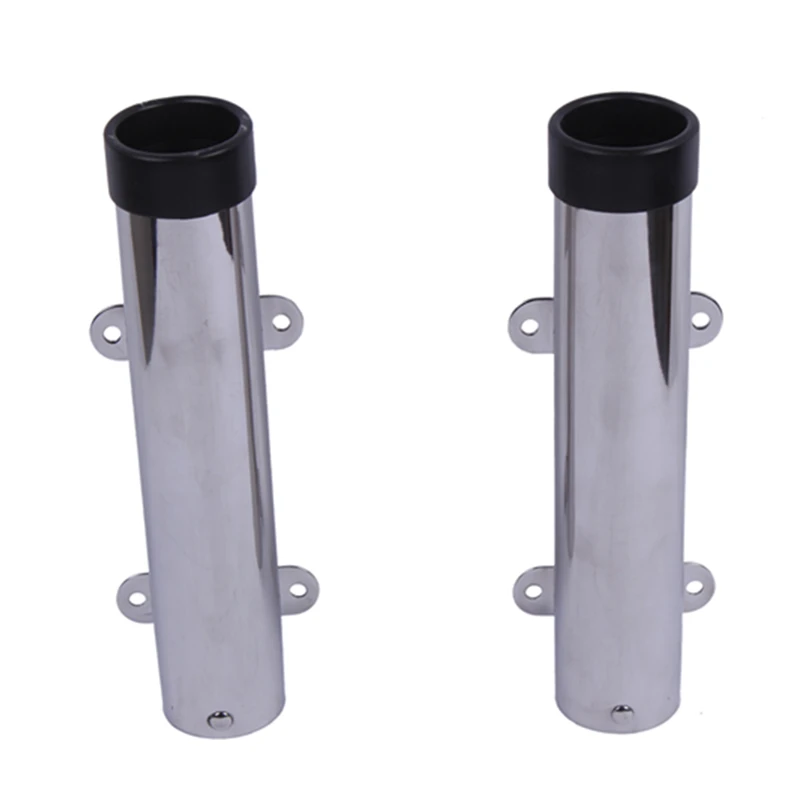 2pcs Removble Morsetto del Supporto Canna Da Pesca Cremagliera Ponte di Montaggio In Acciaio Inox di Pesce Rod Supporti