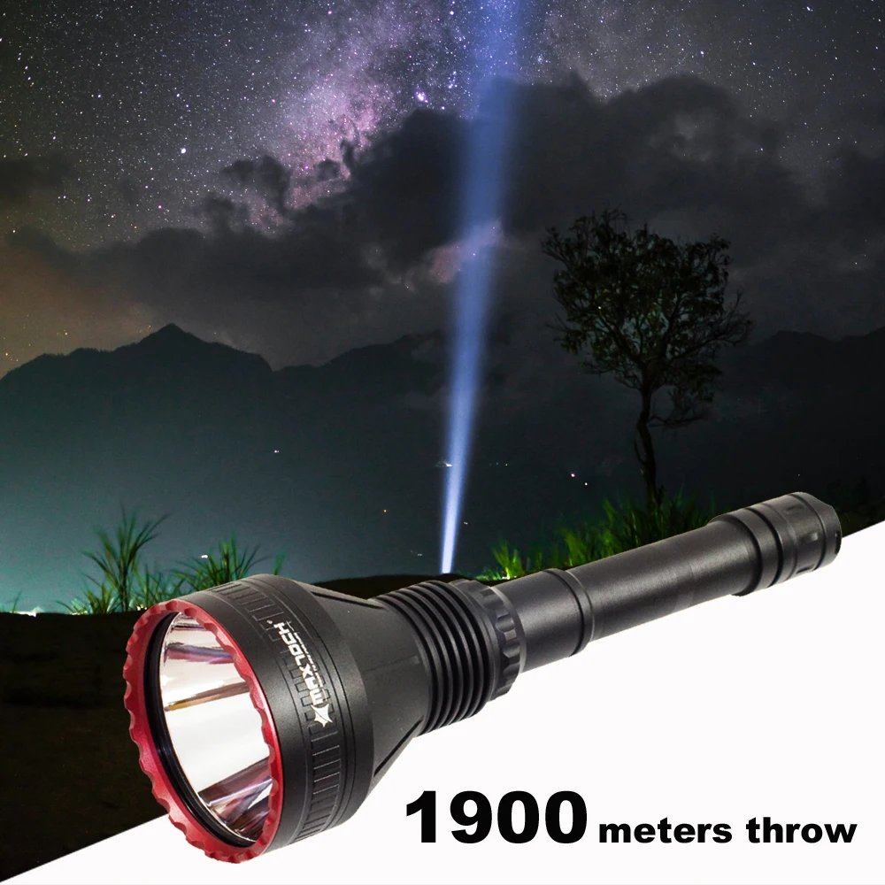 

MAXTOCH Hunter X Pro 1900M+ Beam Distance, Pencil Beam, Hunter xpro Compatible 21700 and 18650 Battery Thrower Torch