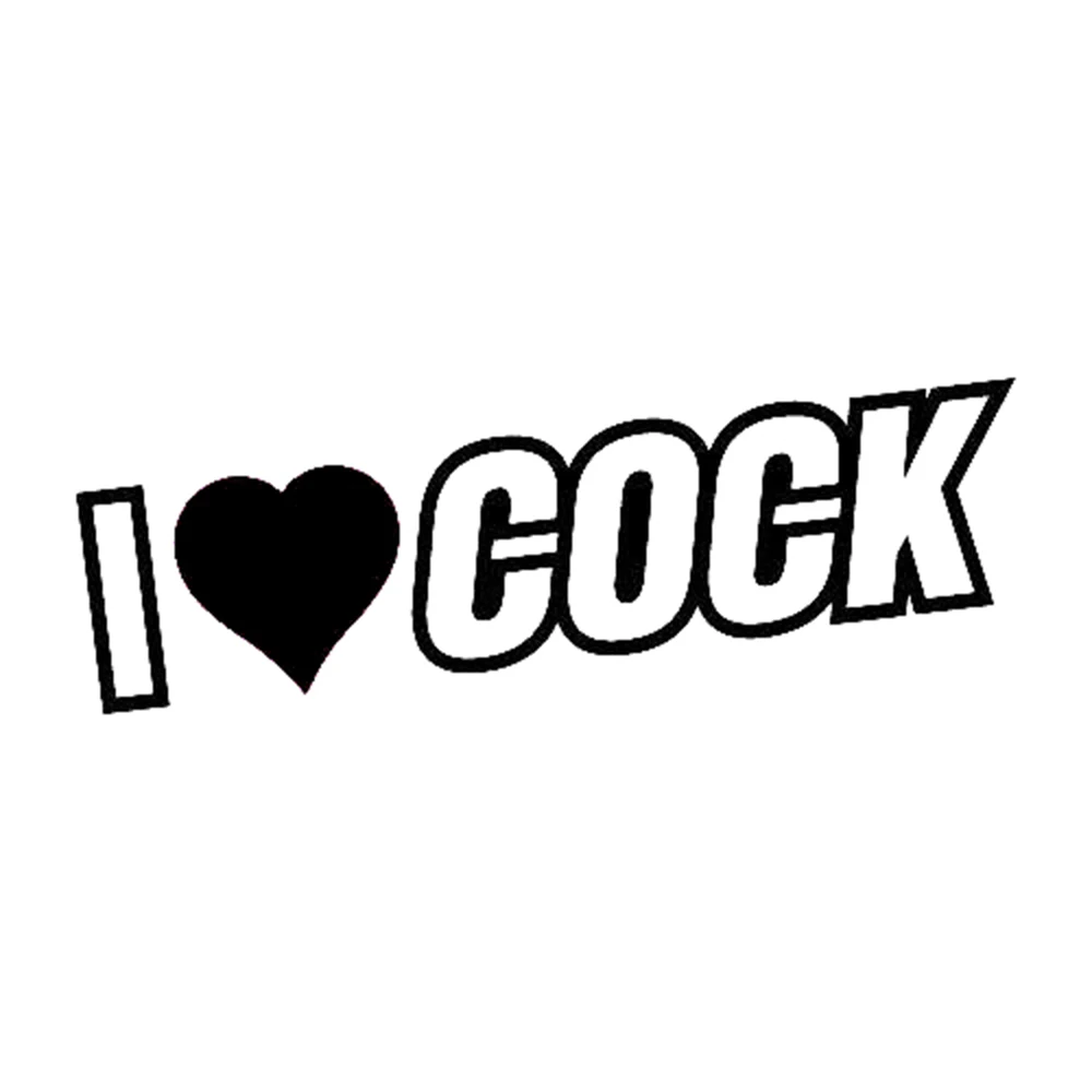 I Love Cock Sticker Decal Funny Fashion Personality Creativity Classic Attractiv Vinyl Car Bumper