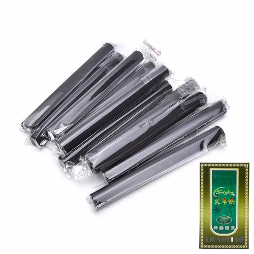 Palo de Moxa sin humo, Artemisia salvaje, ajenjo, Mugwort, rollos de moxibustión, calefacción, Acupuntura, masaje, cuidado de la salud, 10 unids/caja