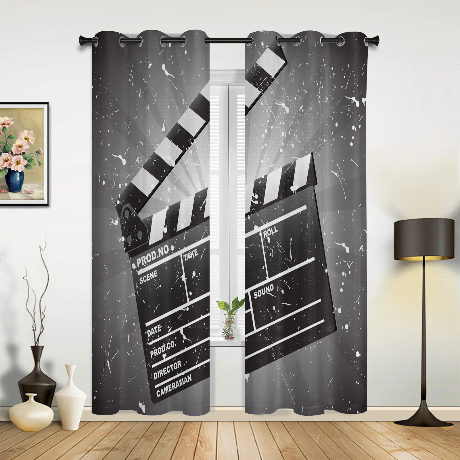 Movie Film Mottled Large Curtains For Living Dining Modern Simple Curtains Finished Curtains For Dining Room Bedroom