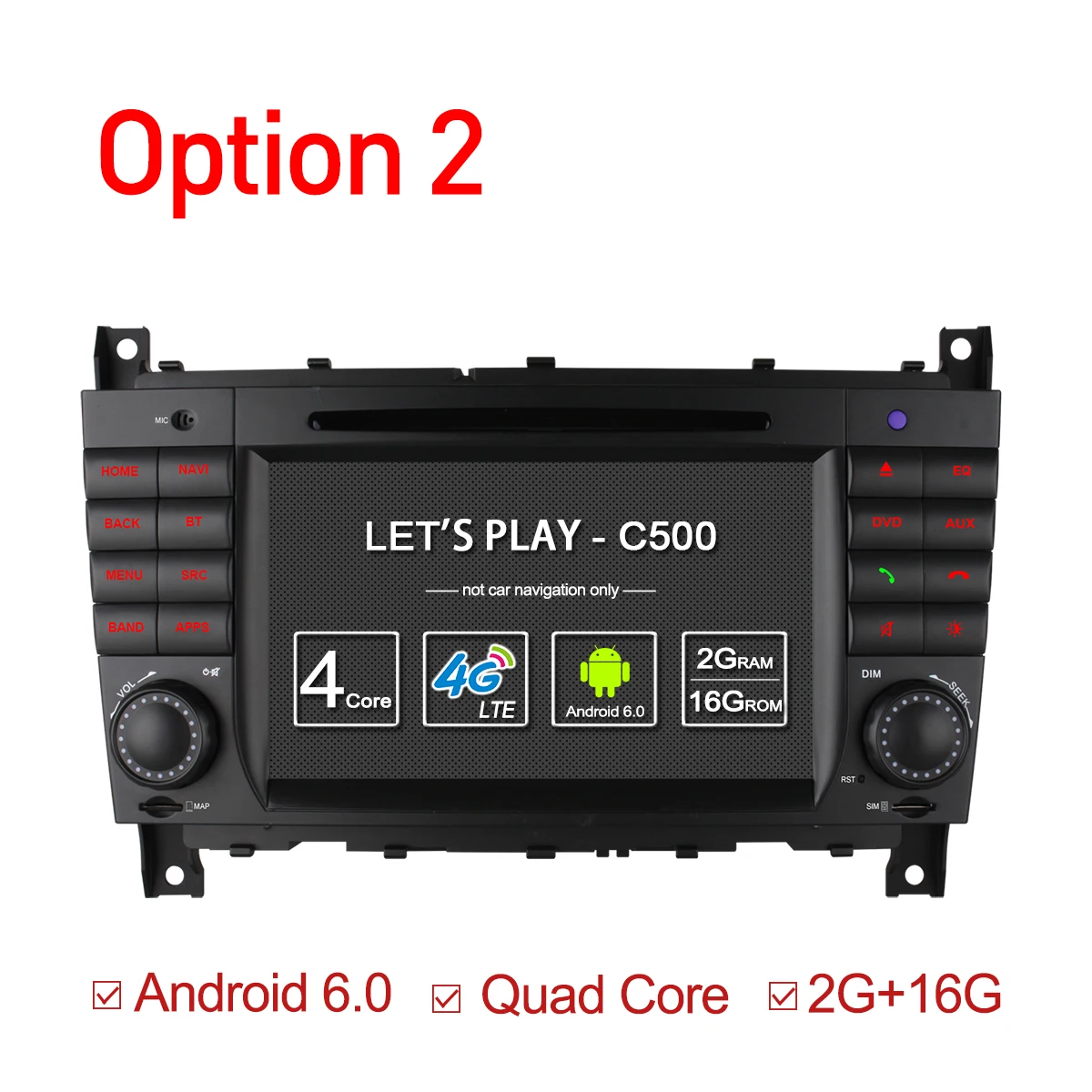 For Mercedes C Class W203 2004 - 2007 4G SIM LTE Android 6.0 Octa 8 Core Car DVD C200 C230 C240 C320 C350 CLK W209 2005 GPS