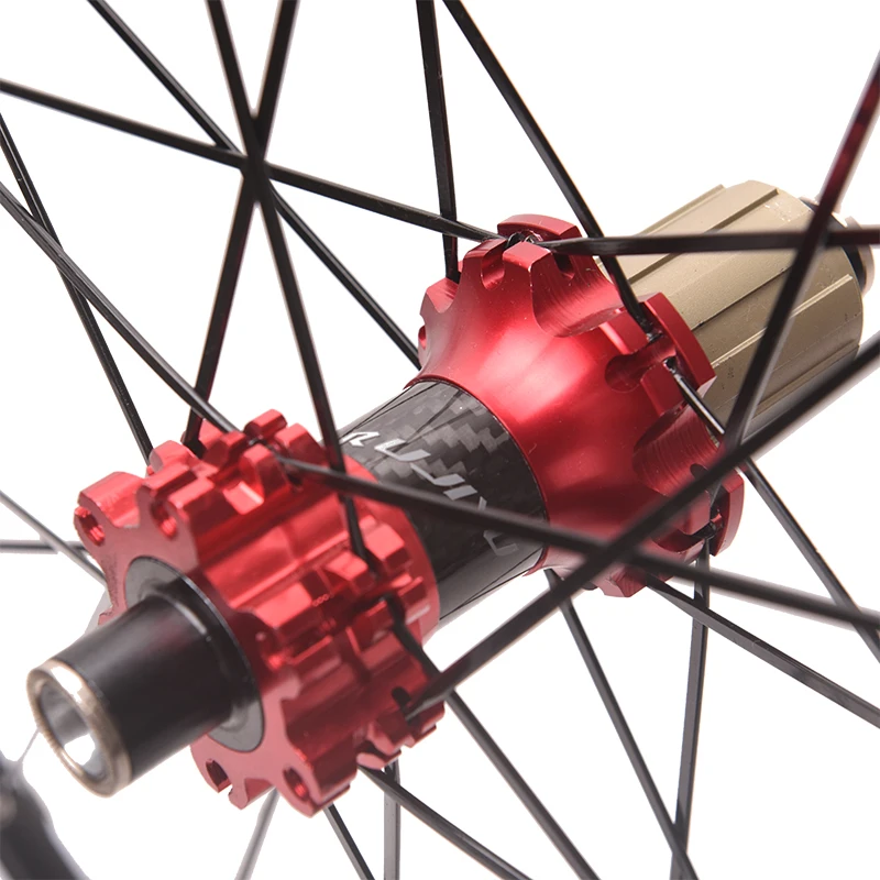 Ultraleichte Räder mit gerader Zugscheibenbremse, MTB-Laufradsatz, 26, 27,5, 29er, 700C-Felgen, 24 Löcher, glattes Lager, vorne 2 hinten, 4 A – Detail 11