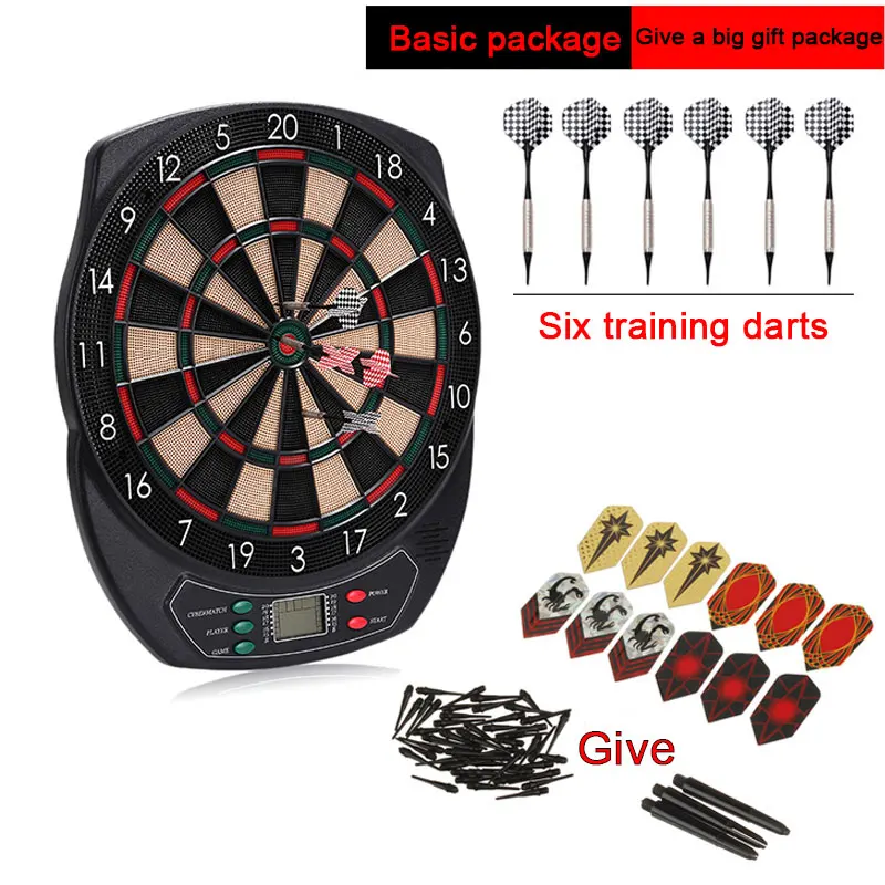 

Professional Safety Electronic Darts Set LCD Screen Battery/Power Supply Automatic Scoring Dart Board Sports Game Entertainment