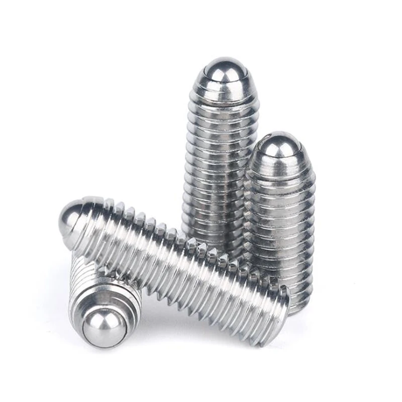 304 stainless steel Ball point screw M3 M4 M5 M6 M8 M10 M12 Hex Socket Spring Ball Plunger Grub Point Set Screw Bolts