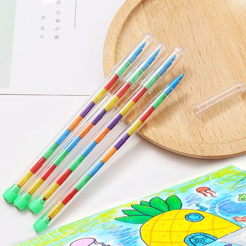 1pcs Replaceable Crayon Korean Creative Graffiti Kawaii Pens for Kids Painting Drawing Art Supply School Reward Office Supply