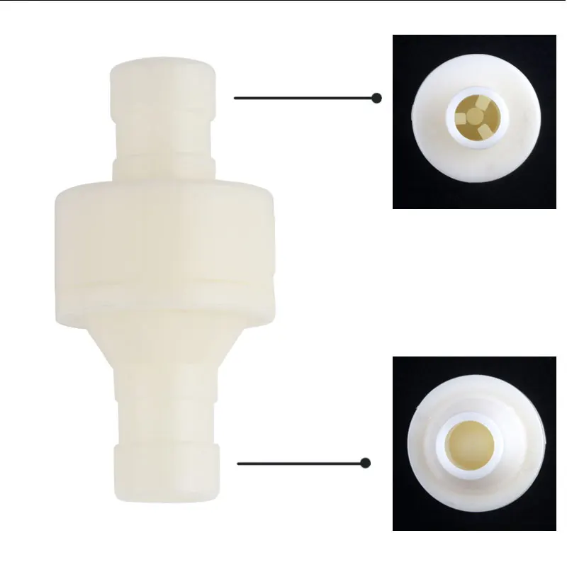 12MM Plastic One Way Inline Check Valve Gas Air Liquid Water Fluids Valve Water Dispenser Accessories Heating Bile Steam