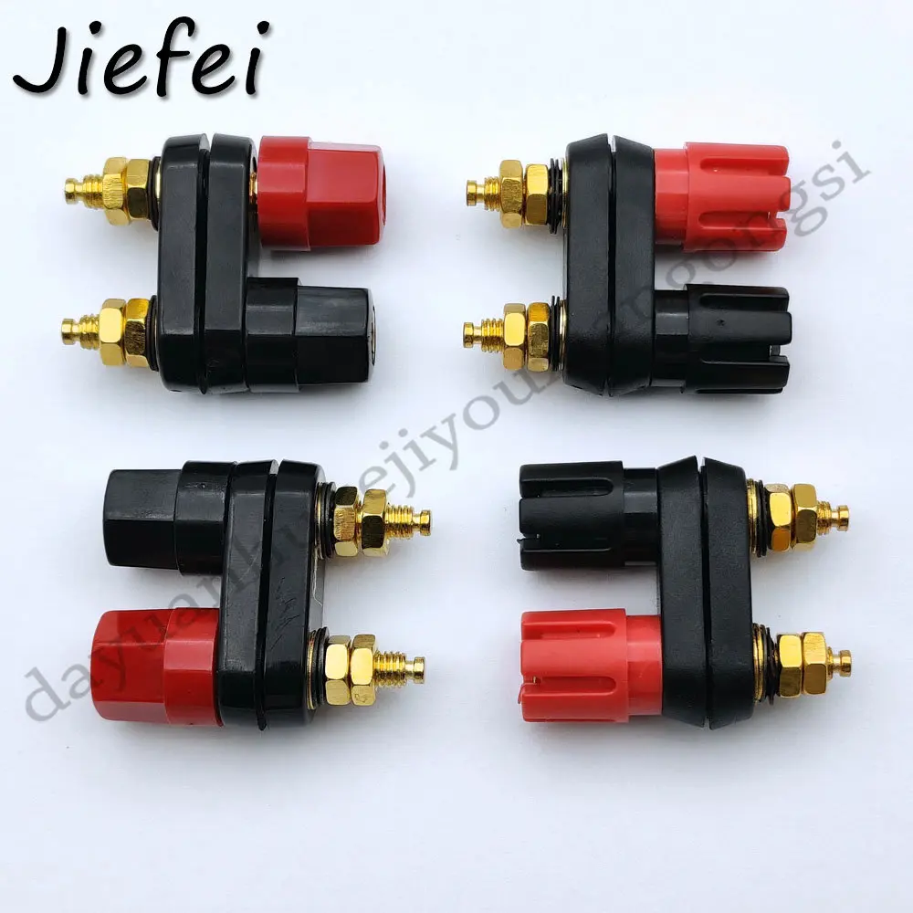 New 2 Type 4MM Speaker banana plug BINDING POST terminal connector banana socket Dual Female Banana Plug for Speaker Amplifier