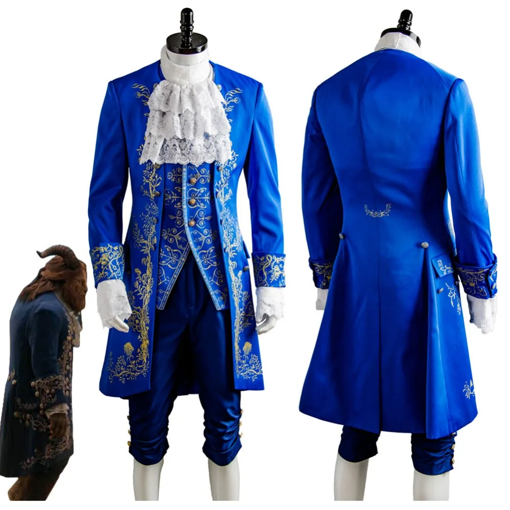 

Beauty and the Beast Costume Prince Adam Cosplay Halloween Carnival Costumes For Adult Men