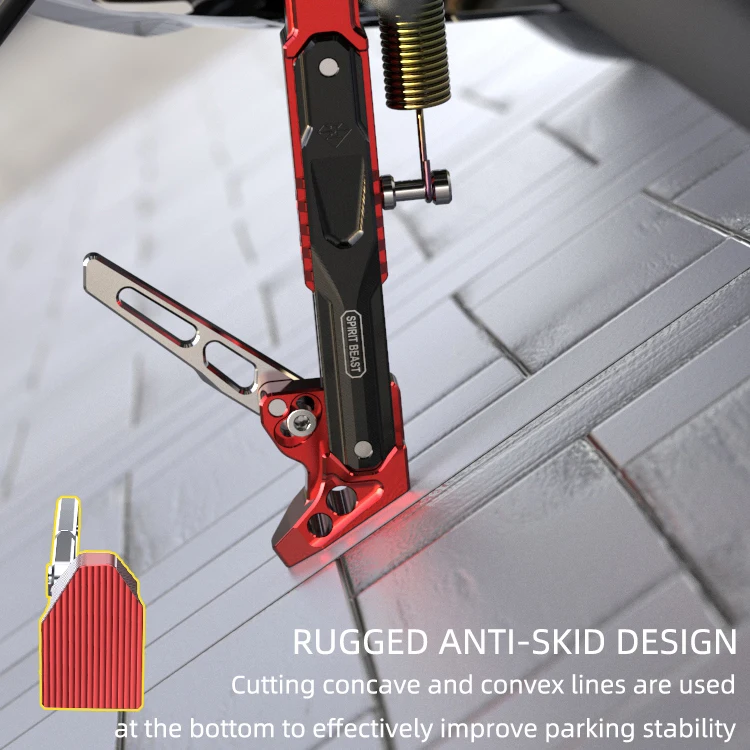 Motorcycle support side frame adjustable high side support scooter side stand Side Kick Bracket For Honda Suzuki Yamaha BMW