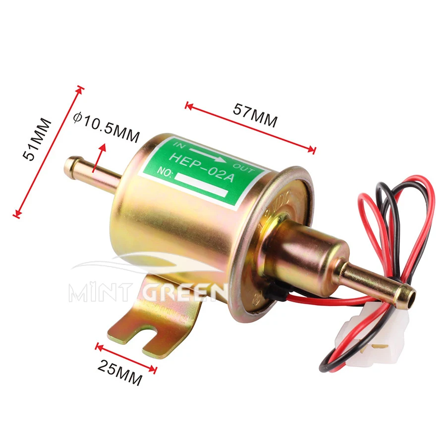 NEW 12V Universal Electric Fuel Pump Low Pressure Bolt Fixing Wire Diesel Petrol For Boat Carburetor Motorcycle ATV Car