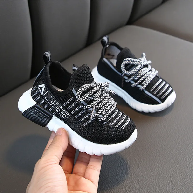 Children Sneakers Boys Girls Sport Shoes Breathable Infant Soft Bottom Non-slip Flat Casual Kids Autumn Spring Summer Shoes